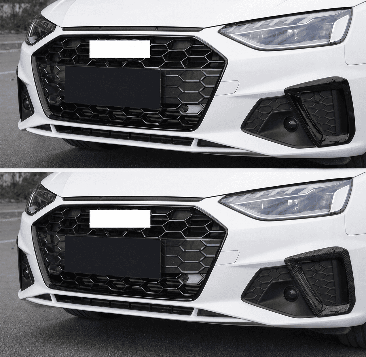 ChroMorpher Audi A4 B9 Front Grille Overlay Trim Cover (2020–2023) - ChroMorpher