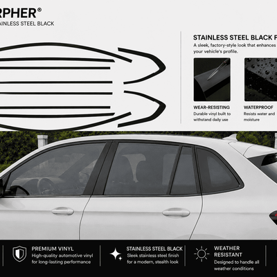 BMW X4 G02 Shadowline (2019–2025) Chrome Delete Kits - Stainless Steel - alternate view