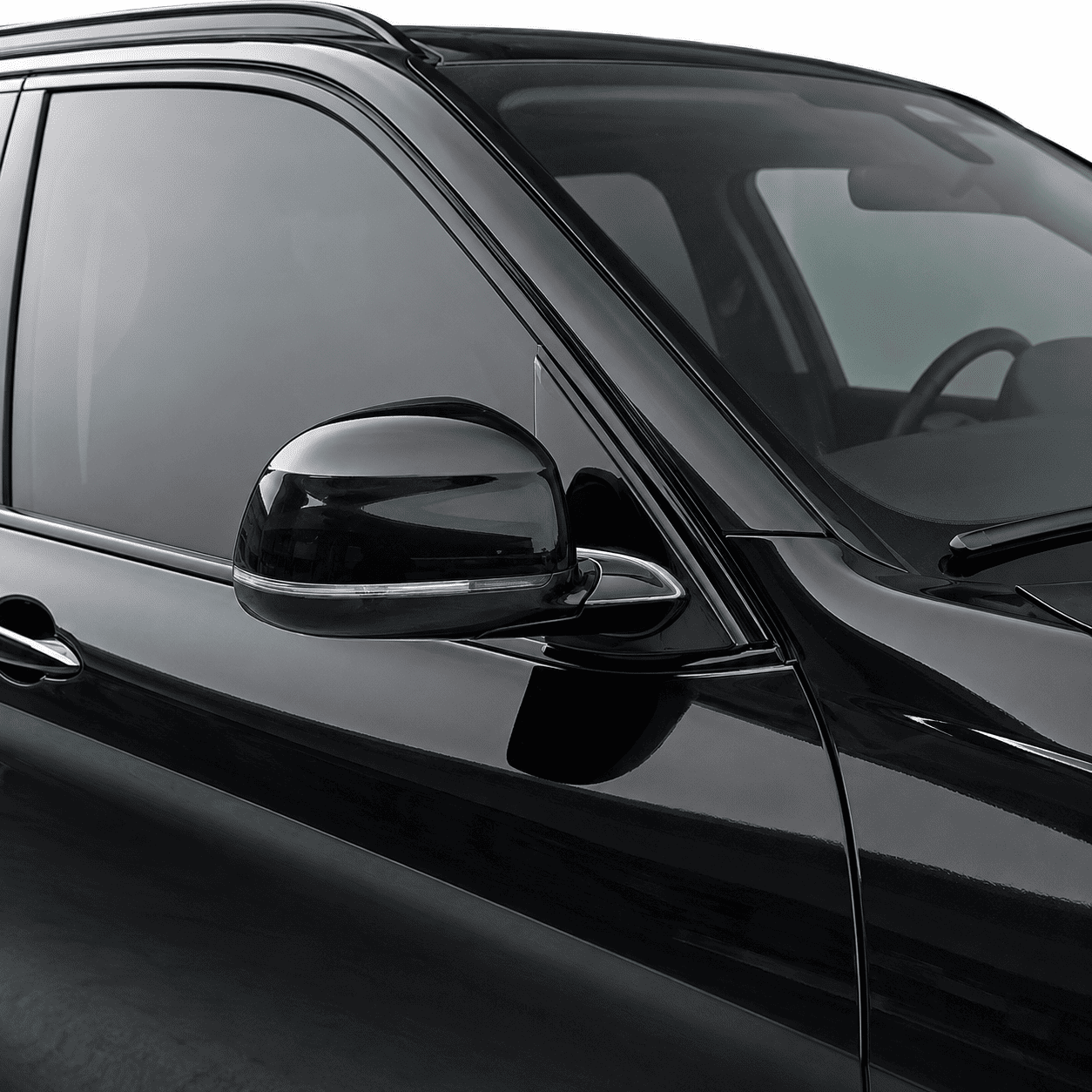 BMW X7 G07 Glossy Black Stainless Steel Window Trim Moldings