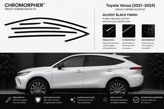 Toyota Venza (2021–2024) Precut Chrome Delete Kit