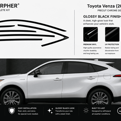 Toyota Venza (2021–2024) Precut Chrome Delete Kit - alternate view