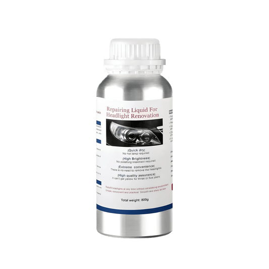 ChroMorpher Headlight Renovation Repair Liquid – 800g bottle designed to restore and brighten headlights, providing quick drying, high brightness, and long-lasting results without requiring polishing treatment.