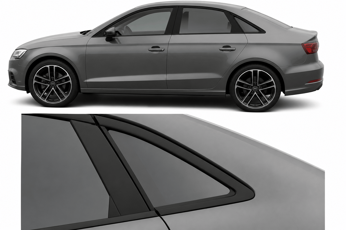 ChroMorpher Audi A3/S3 8V Window Trim Chrome Delete Kit (2013–2020) - ChroMorpher
