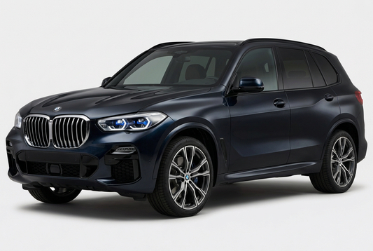 BMW X5 (2019–2025) shown from a front three-quarter angle on a light studio background.