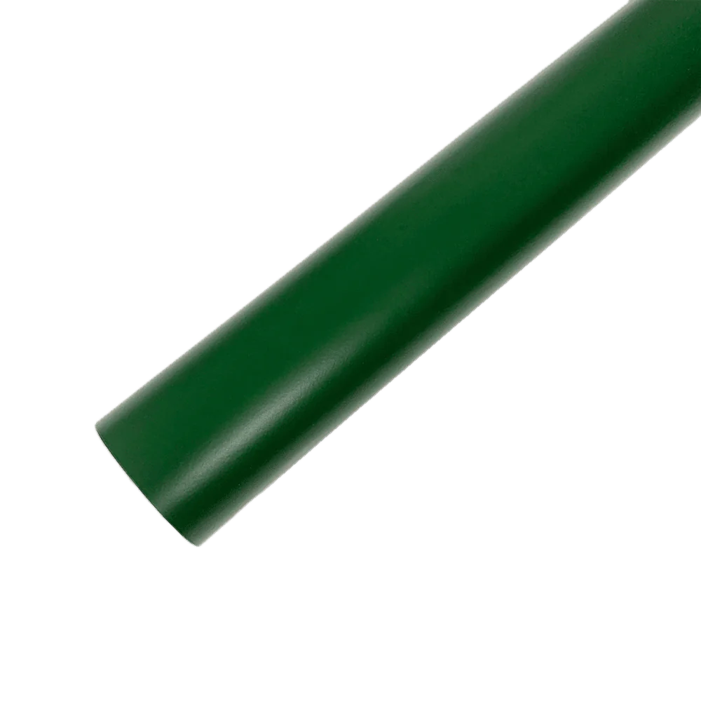 A roll of ChroMorpher Matte Green Vinyl, showcasing its rich green tone and smooth matte finish, ideal for stylish and durable surface enhancements.