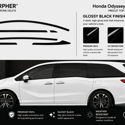 Honda Odyssey (2018–2026) Precut Chrome Delete Kit