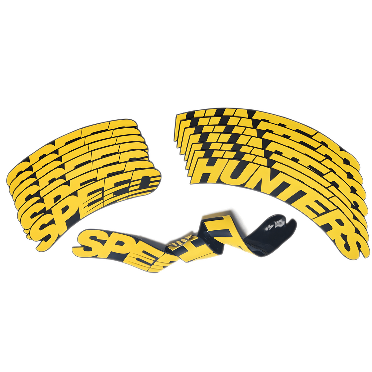 ChroMorpher SpeedHunters 3D Tire Lettering (4x) - ChroMorpher