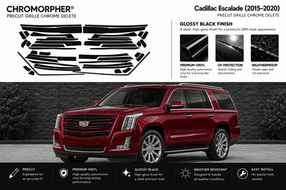 Cadillac Escalade (2015–2020) Precut Chrome Delete Kit