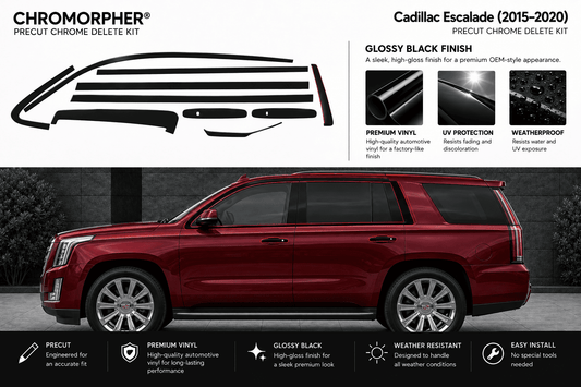 Cadillac Escalade (2015–2020) Precut Chrome Delete Kit