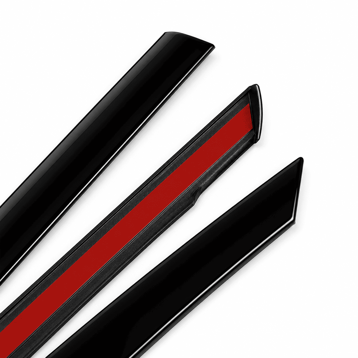 ChroMorpher Audi A5 Window Trim ABS Cover Kit - Gloss Black - ChroMorpher