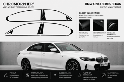 BMW G20 Shadowline Window Trim Vinyl Kit (2020–2026 Sedan)