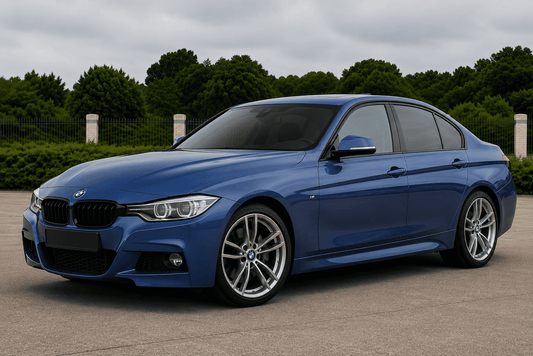 ChroMorpher BMW F30 Glossy Black Precut Vinyl Chrome Delete Kit (2013–2019 Sedan)