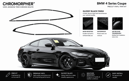 BMW 4 Series G22 Coupe Precut Chrome Delete Vinyl Kit (2020–2026)