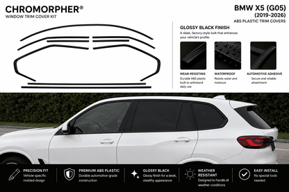 BMW X5 G05 (2019–2026) Window Trim Cover Kit