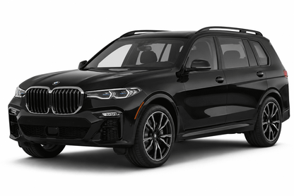 BMW X7 G07 Glossy Black Stainless Steel Window Trim Moldings