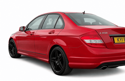 Mercedes-Benz C-Class W204 Precut Window Chrome Delete Kit (2007–2014)