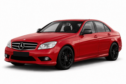 Mercedes-Benz C-Class W204 Precut Window Chrome Delete Kit (2007–2014)