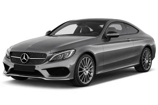 Mercedes-Benz C-Class C205 Coupe (2015-2023) Precut Chrome Delete Kit