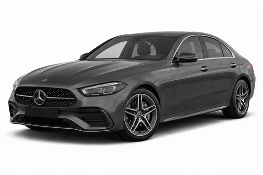 Mercedes-Benz C-Class (2017–2021) Titanium Black Window Trim Moldings