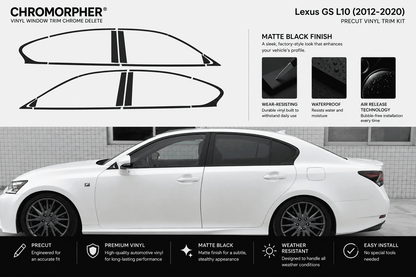 Lexus GS L10 (2012-2020) Precut Chrome Delete Kit