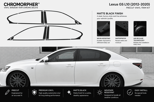 Lexus GS L10 (2012-2020) Precut Chrome Delete Kit