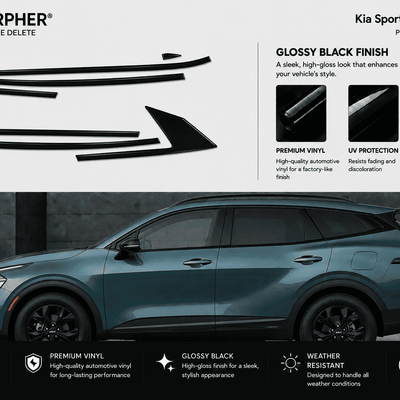 Kia Sportage (2023–2026) Precut Chrome Delete Kit - alternate view