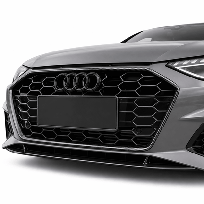 Audi A4 Black Optics B9.5 Front Grille Trim Cover (2020–2023)