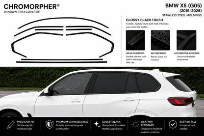 BMW X5 G05 (2019–2026) Window Trim Cover Kit