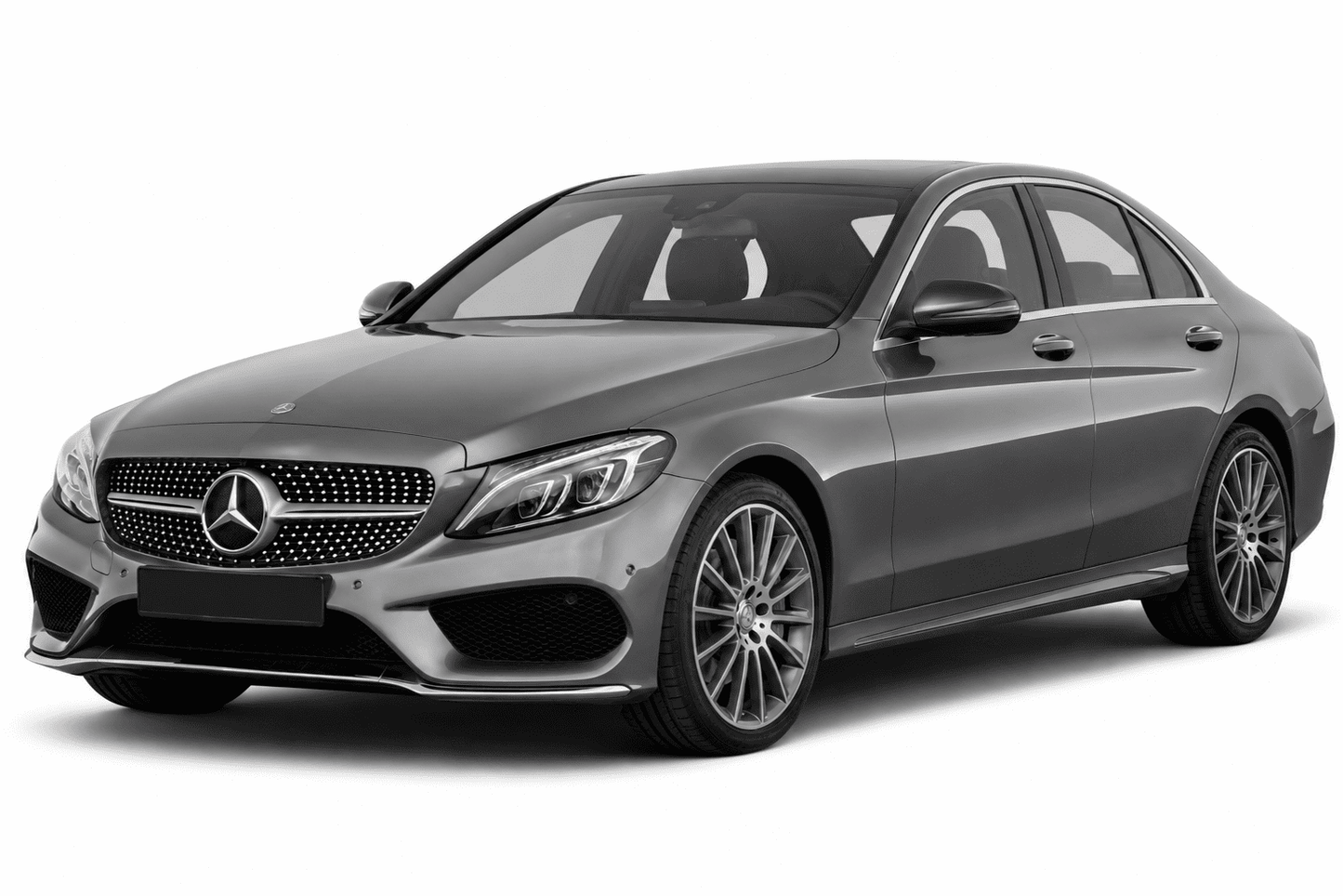 Mercedes-Benz C-Class W205 Sedan Precut Chrome Delete Vinyl Kit (2015–2021)