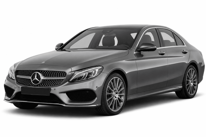 Mercedes-Benz C-Class W205 Sedan Precut Chrome Delete Vinyl Kit (2015–2021)