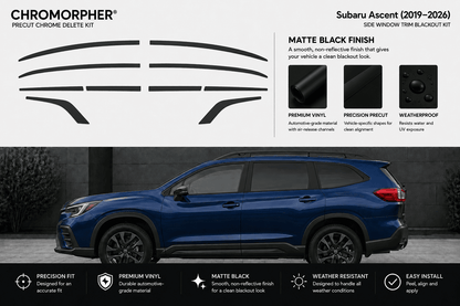 Subaru Ascent (2019–2026) Precut Chrome Delete Kit