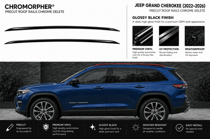 Jeep Grand Cherokee (2022–2026) Precut Chrome Delete Kit