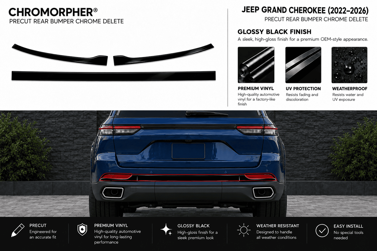 Jeep Grand Cherokee (2022–2026) Precut Chrome Delete Kit