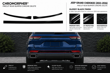 Jeep Grand Cherokee (2022–2026) Precut Chrome Delete Kit