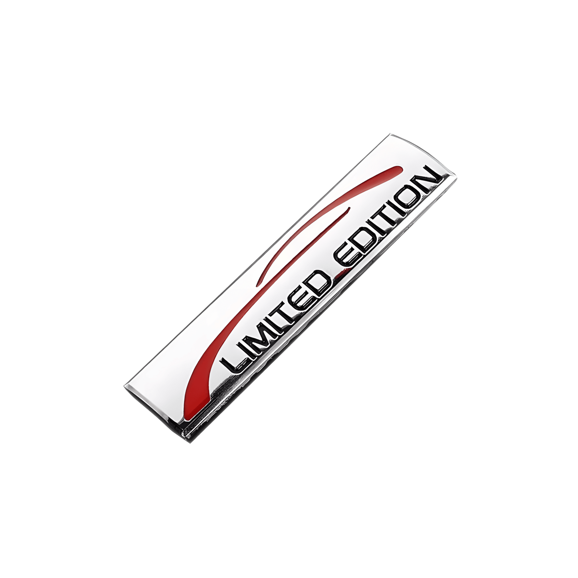 ChroMorpher Limited Edition 3D emblem in silver and red, displaying the "LIMITED EDITION" text and sleek design, ideal for car body customization.