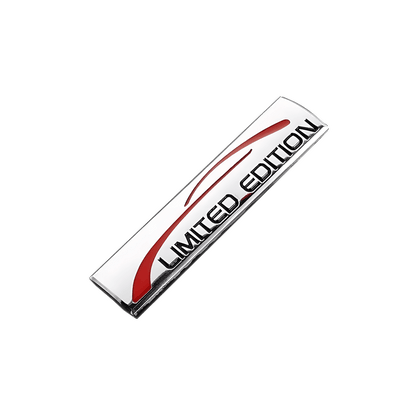 ChroMorpher Limited Edition 3D emblem in silver and red, displaying the "LIMITED EDITION" text and sleek design, ideal for car body customization.