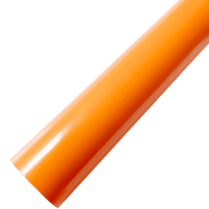A vibrant roll of ChroMorpher Orange Gloss Vinyl featuring a bold, glossy orange finish, perfect for adding a dynamic and eye-catching touch to any customization project.