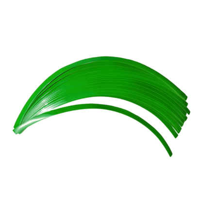  A set of green ChroMorpher Reflective Rim Stripe Decals designed to enhance wheel aesthetics and improve visibility. These curved, high-quality vinyl strips provide a sleek racing-inspired look while offering added nighttime safety.
