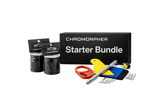 Starter bundle box with its contents outside.