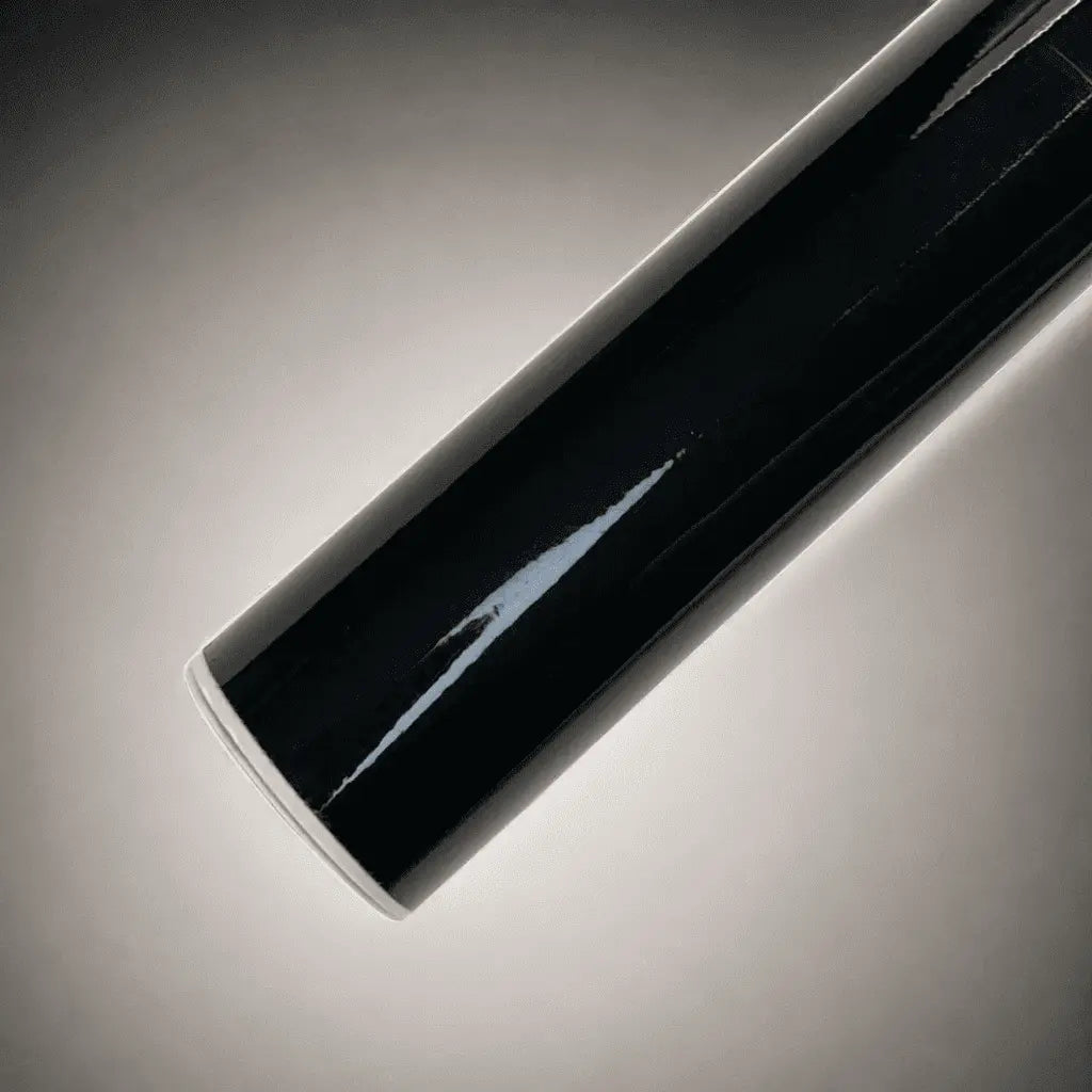 Glossy Large ChroMorpher Chrome Delete Roll with a smooth, high-shine finish, ideal for automotive applications to eliminate chrome accents.