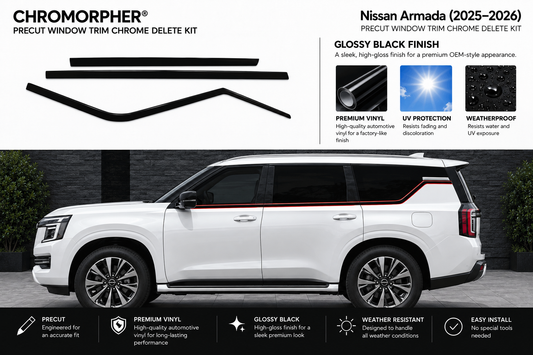 Nissan Armada (2025–2026) Precut Chrome Delete Kit - ChroMorpher