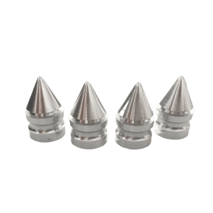 ChroMorpher Spiked Aluminum Valve Caps (4x) - ChroMorpher