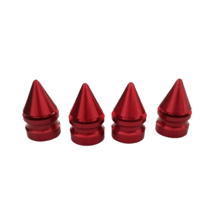 ChroMorpher Spiked Aluminum Valve Caps (4x) - ChroMorpher