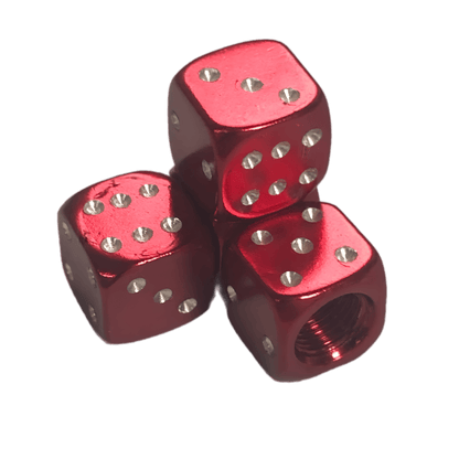 ChroMorpher Dice Aluminum Valve Caps (4x) - ChroMorpher