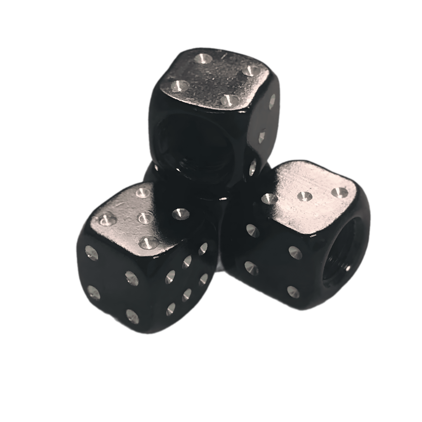 ChroMorpher Dice Aluminum Valve Caps (4x) - ChroMorpher
