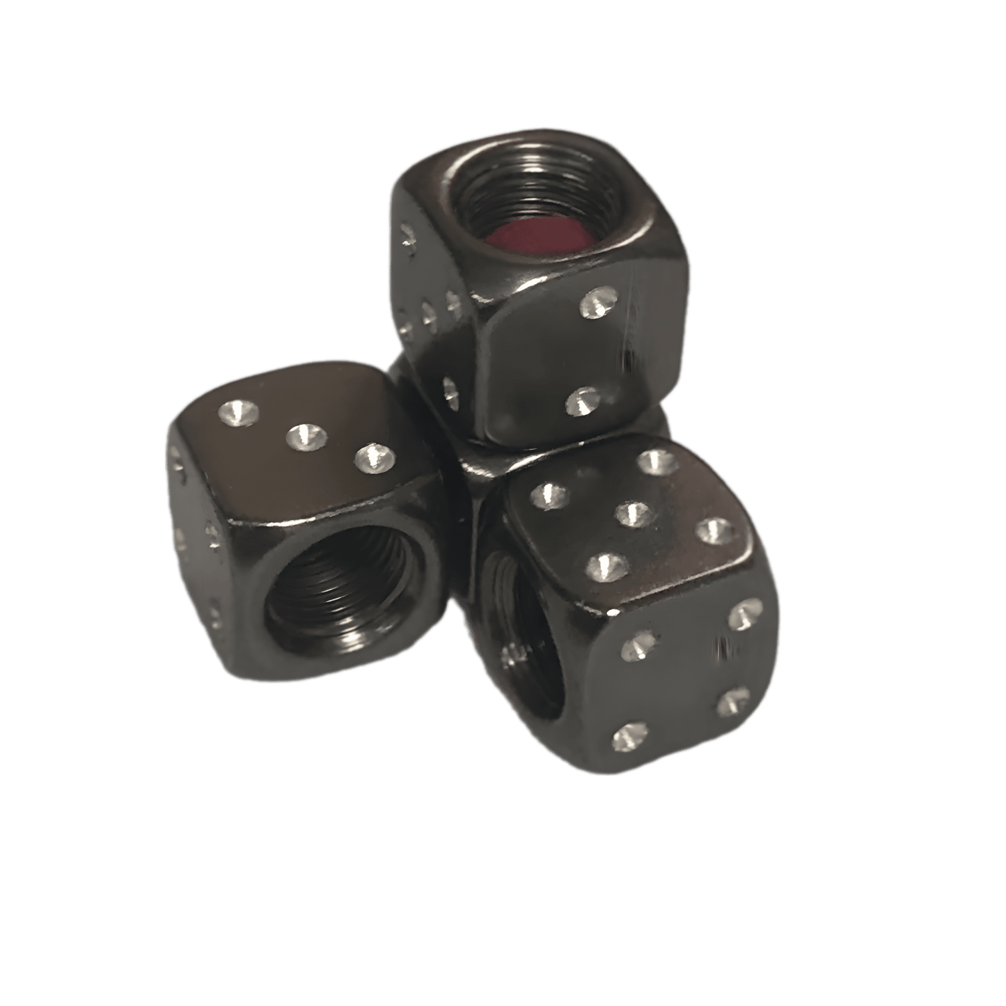 ChroMorpher Dice Aluminum Valve Caps (4x) - ChroMorpher