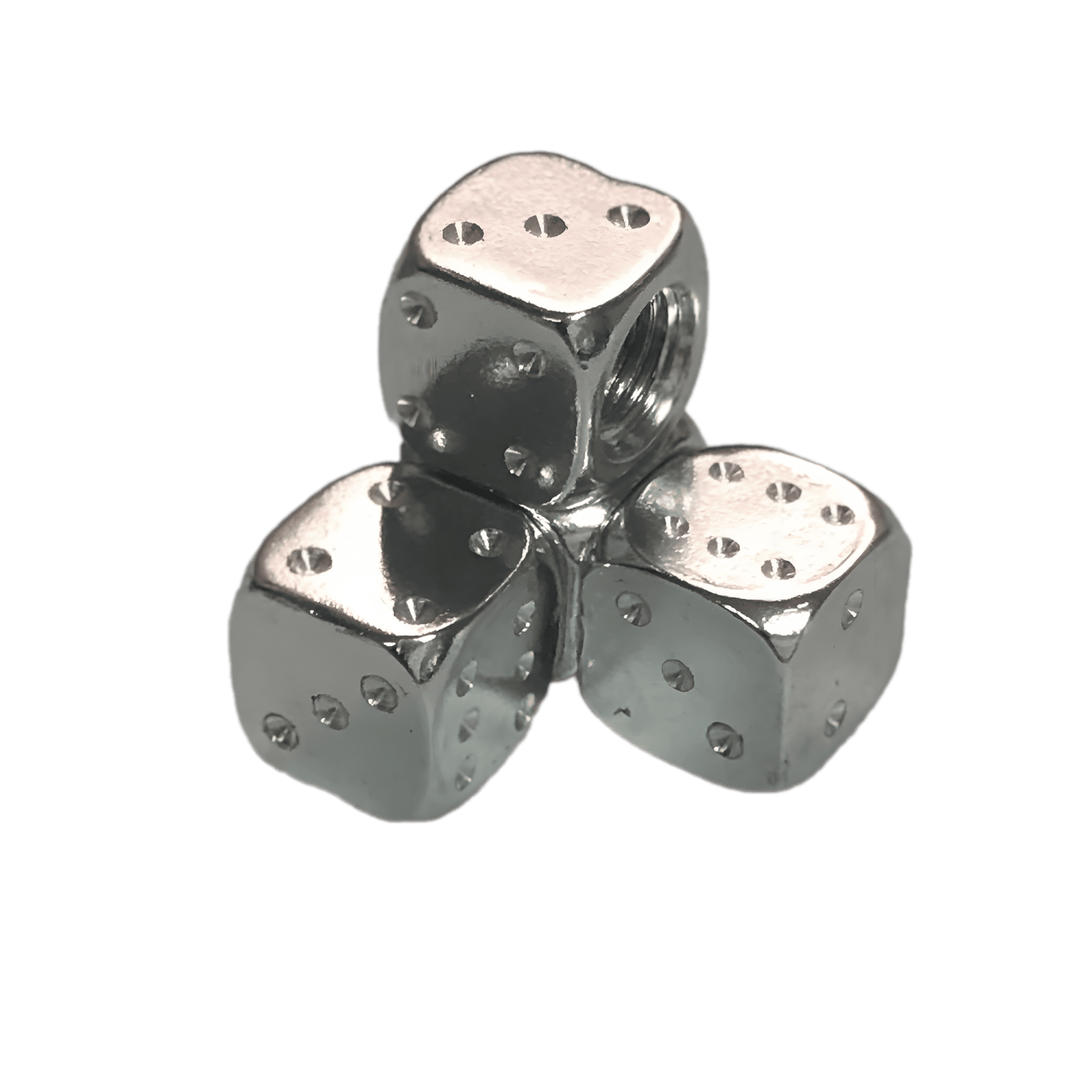 ChroMorpher Dice Aluminum Valve Caps (4x) - ChroMorpher