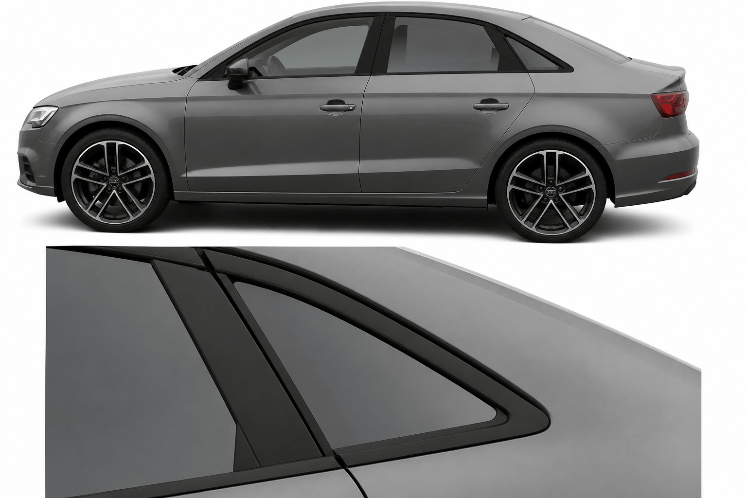 ChroMorpher Audi A3/S3 8V Window Trim Chrome Delete Kit (2013–2020) - ChroMorpher
