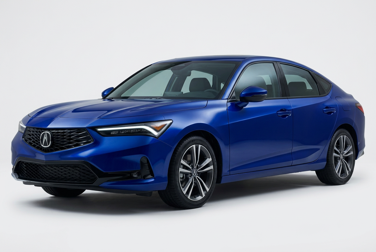 Acura Integra (2023–2025) shown from a front three-quarter angle on a light studio background.