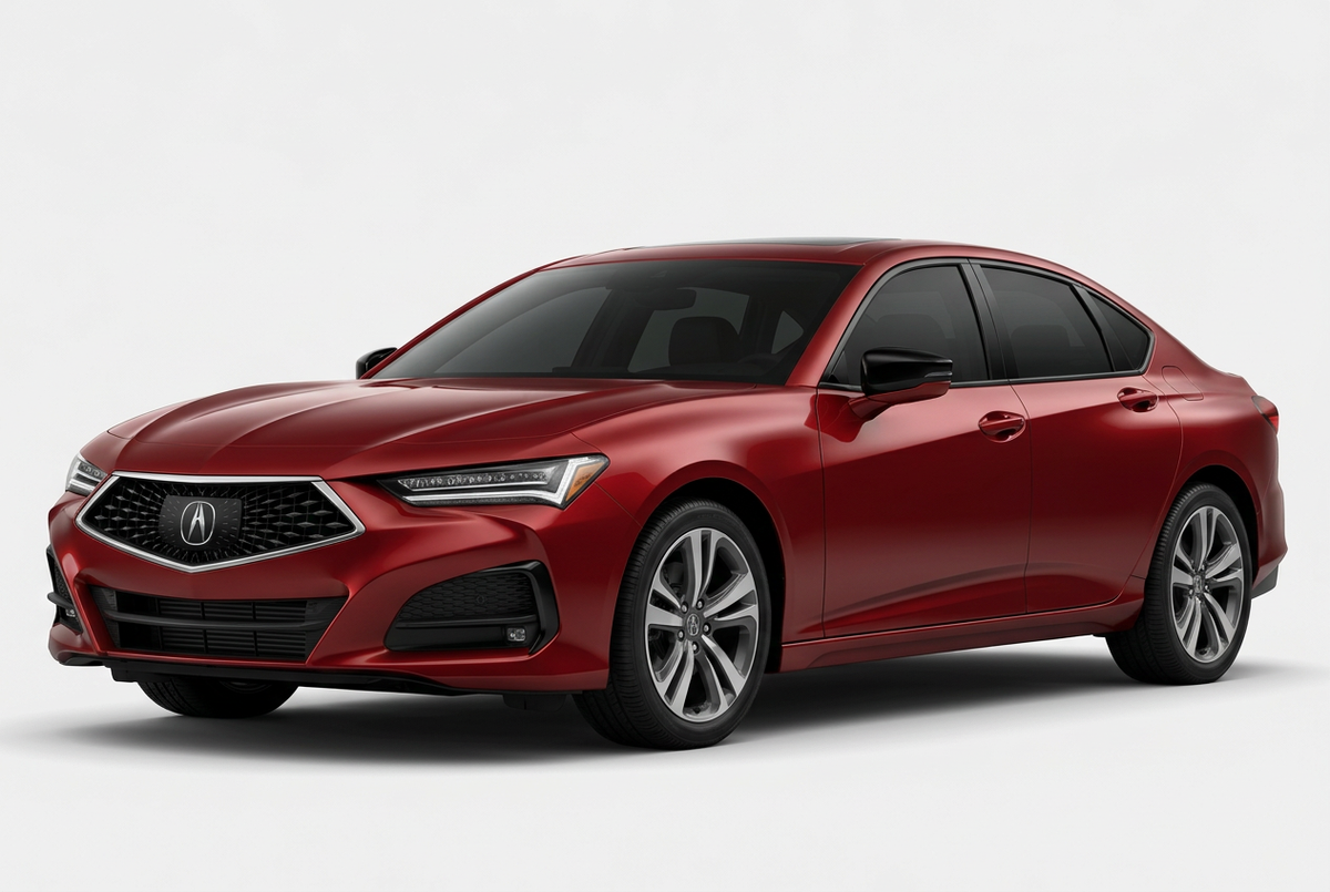 Acura TLX (2021–2025) shown from a front three-quarter angle on a light studio background.